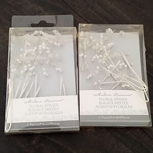 Floral sprays six pieces two boxes